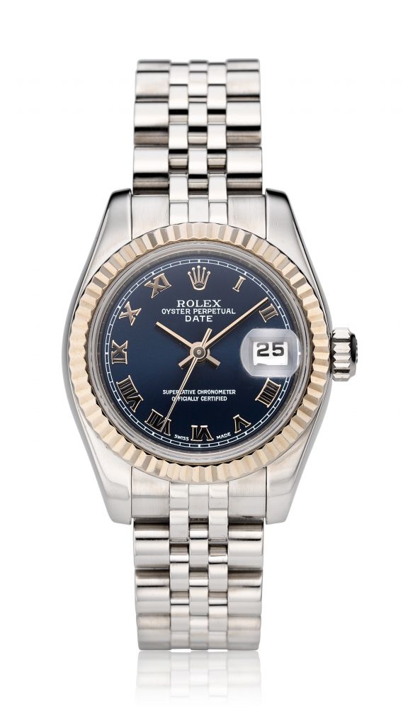 ROLEX, LADIES STEEL DATEJUST, REF. 179174 -