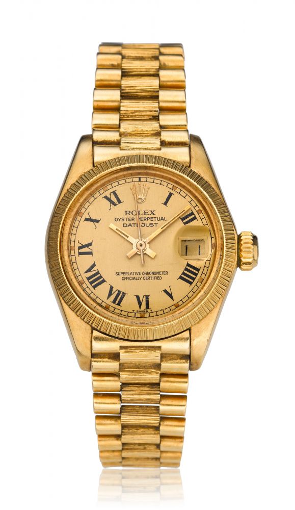 ladies gold rolex