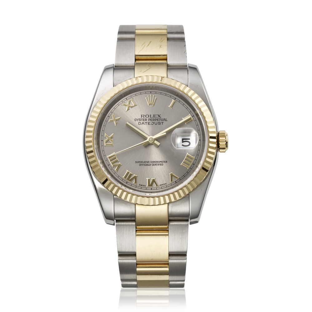 ROLEX, STAINLESS STEEL AND YELLOW GOLD DATEJUST, REF. 116233 -
