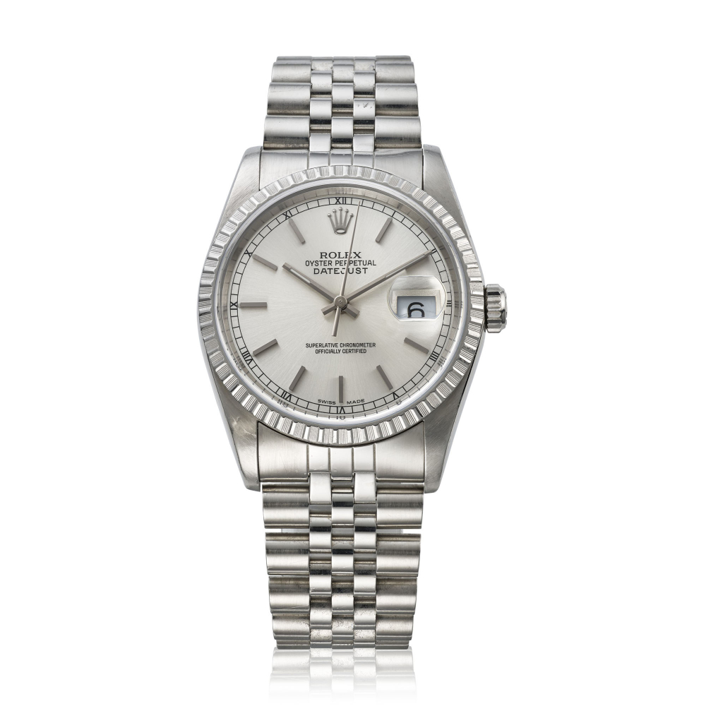 ROLEX, STAINLESS STEEL DATEJUST MADE FOR THE SULTANATE OF OMAN, REF. 16220 -