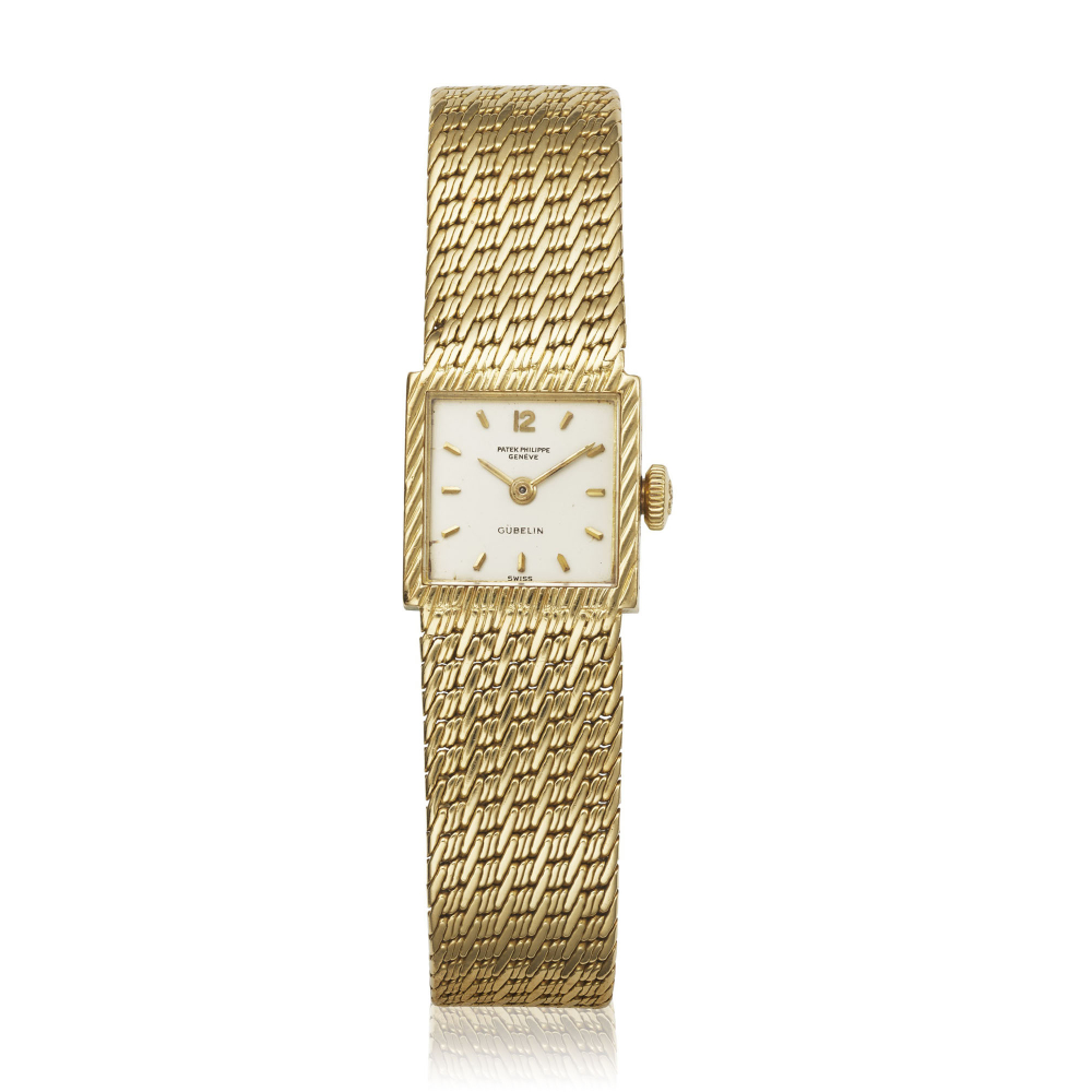 PATEK PHILIPPE, YELLOW GOLD WRISTWATCH RETAILED BY GUBELIN, REF. 3285/32 -