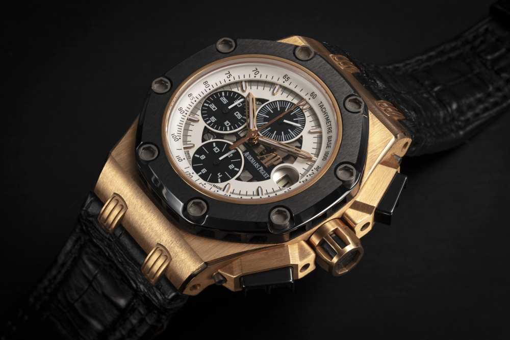 AUDEMARS PIGUET, ROYAL OAK OFFSHORE RUBENS BARRICHELLO II REF. 26078RO, A GOLD LIMITED EDITION CHRONOGRAPH - CASE
