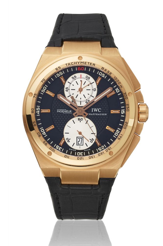 IWC, PINK GOLD BIG INGENIEUR FLYBACK CHRONOGRAPH WRISTWATCH, REF. IW378402 - MOVEMENT NO. 3'004'067, CASE NO. 3'390'506