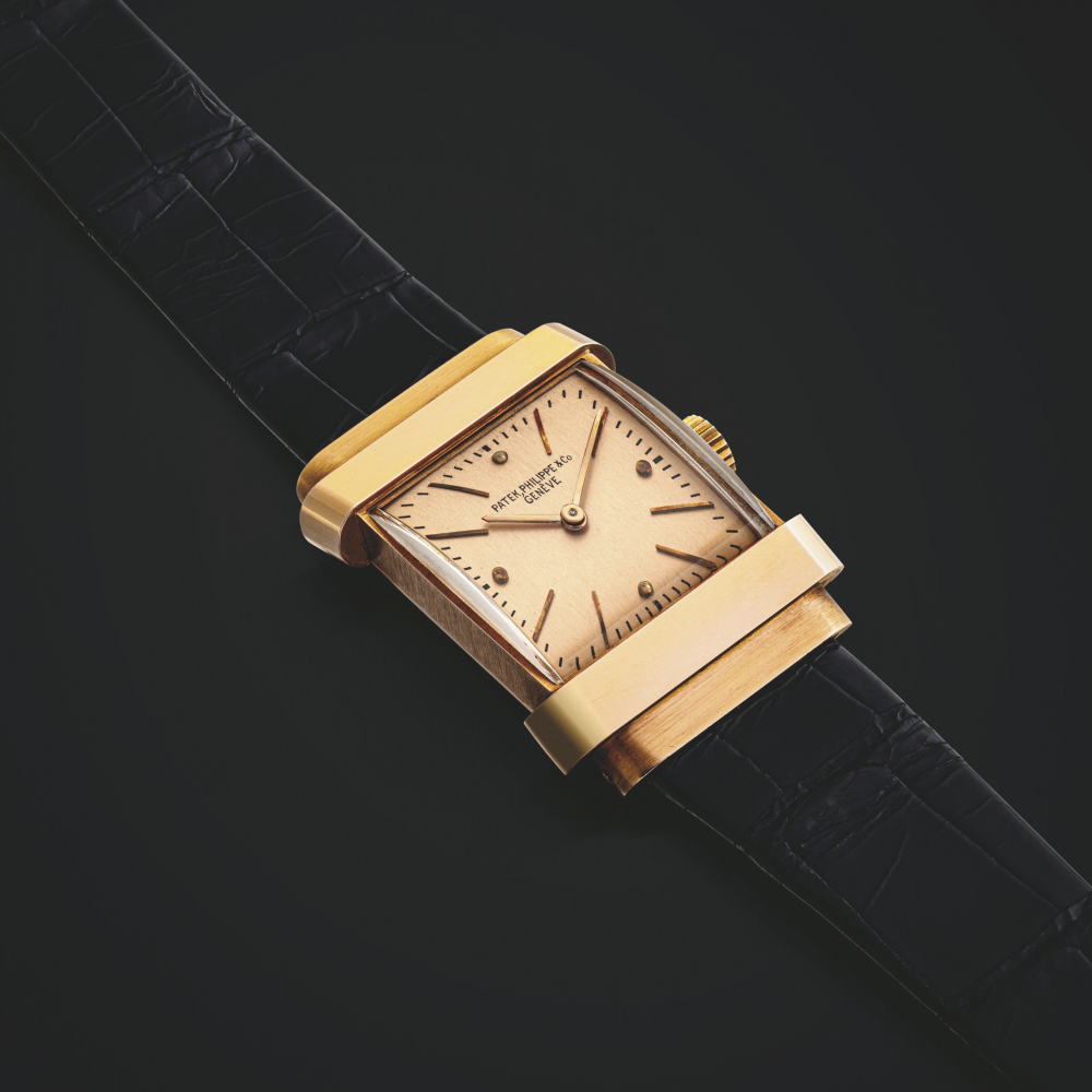 PATEK PHILIPPE. AN 18K PINK GOLD WRISTWATCH