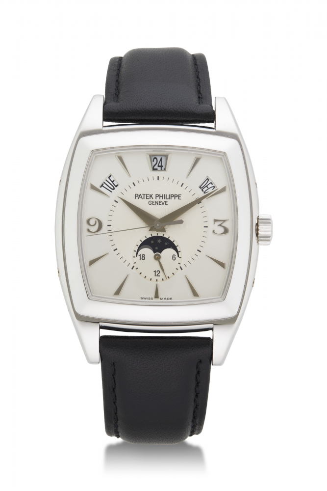 PATEK PHILIPPE, WHITE GOLD GONDOLO ANNUAL CALENDAR, REF. 5135G -