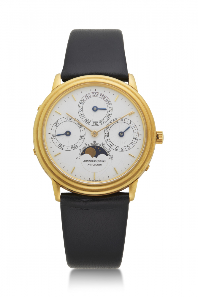 AUDEMARS PIGUET, YELLOW GOLD PERPETUAL CALENDAR, REF. 25548BA -