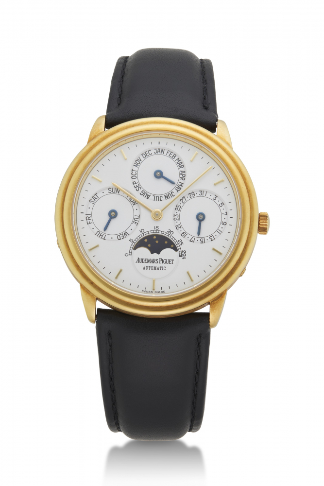 AUDEMARS PIGUET, YELLOW GOLD PERPETUAL CALENDAR, REF. 25548BA -
