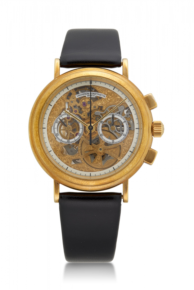 VACHERON CONSTANTIN, PINK GOLD SKELETONIZED CHRONOGRAPH, REF. 47102 -