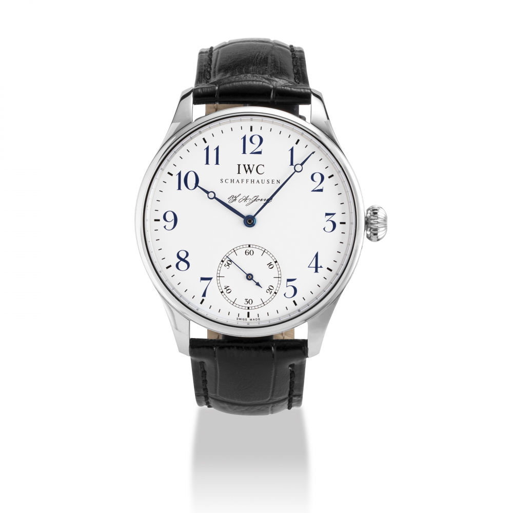 IWC, STEEL PORTUGUESE F.A. JONES LIMITED EDITION NO. 0654/3000 -