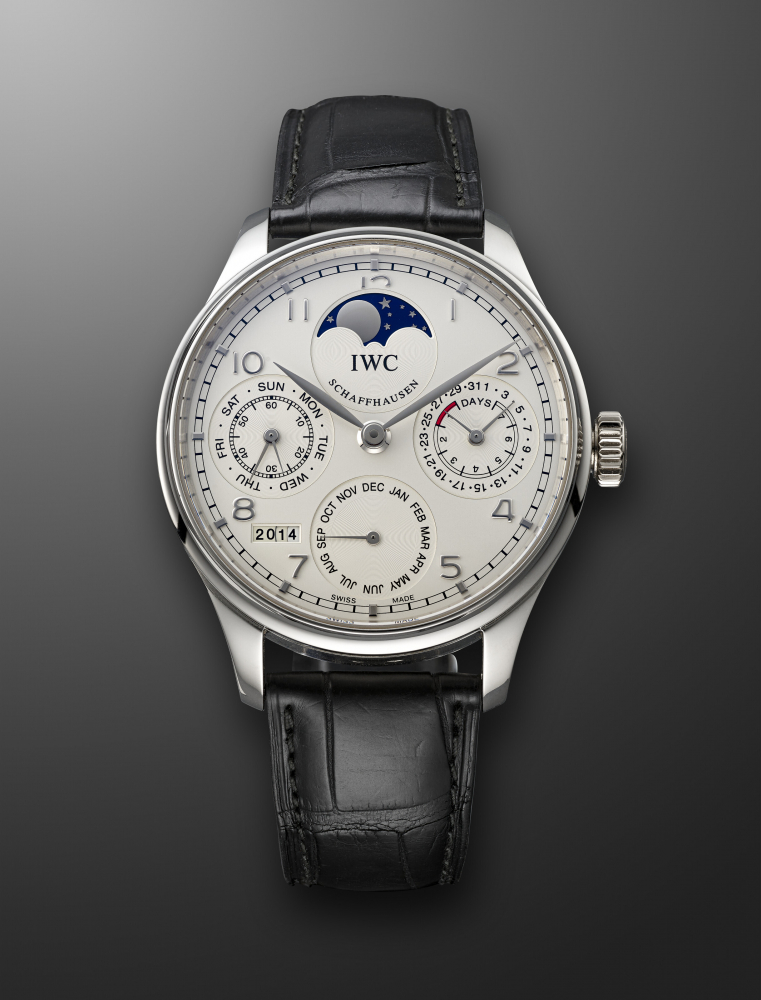 IWC, LIMITED EDITION PLATINUM PORTUGUESE PERPETUAL CALENDAR, REF. 5023-05, NB. 012/250" -