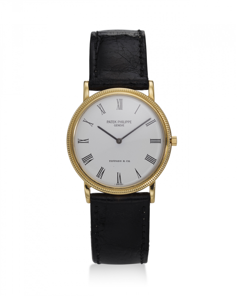 PATEK PHILIPPE, RETAILED BY TIFFANY & CO., REF. 3520/D, CALATRAVA, A FINE 18K YELLOW GOLD WRISTWATCH -