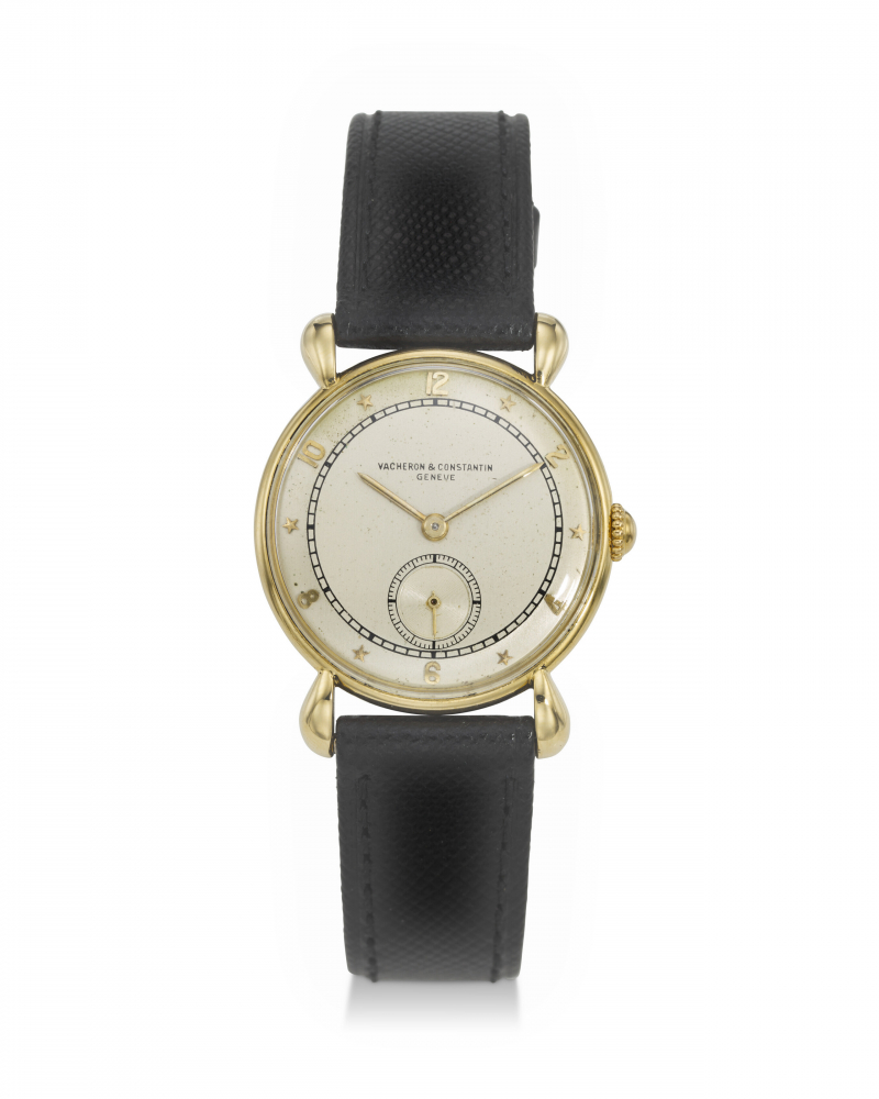 VACHERON CONSTANTIN, A FINE 18K YELLOW GOLD WRISTWATCH WITH “STAR” DIAL AND TEARDROP LUGS -