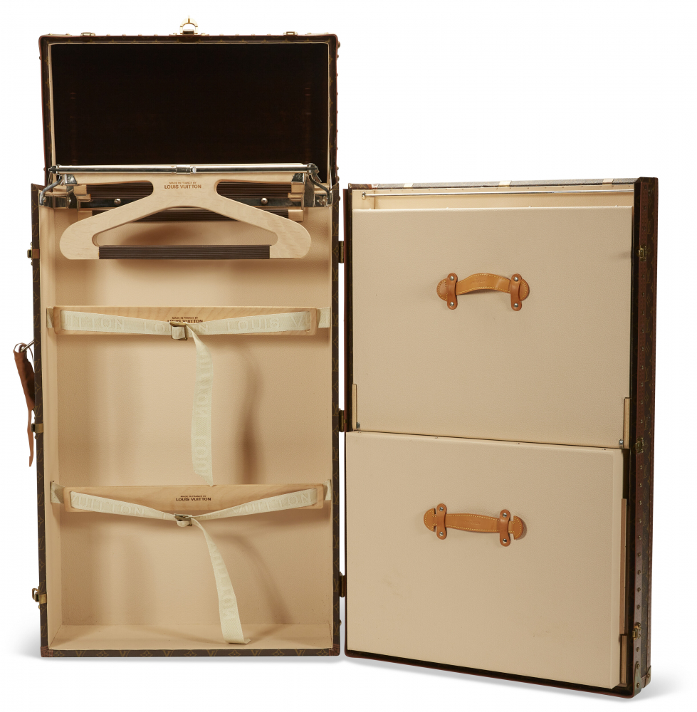 Louis Vuitton Ebene Monogram Coated Canvas Petite Valise Top Handle Trunk Bag Gold Hardware, 2022 (Very Good)
