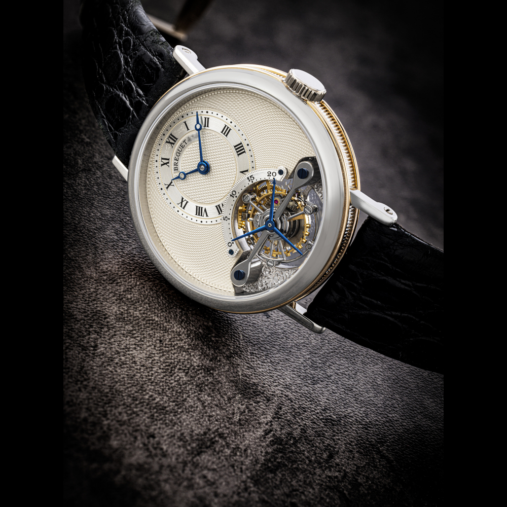 BREGUET. A PLATINUM AND PINK GOLD TOURBILLON WRISTWATCH