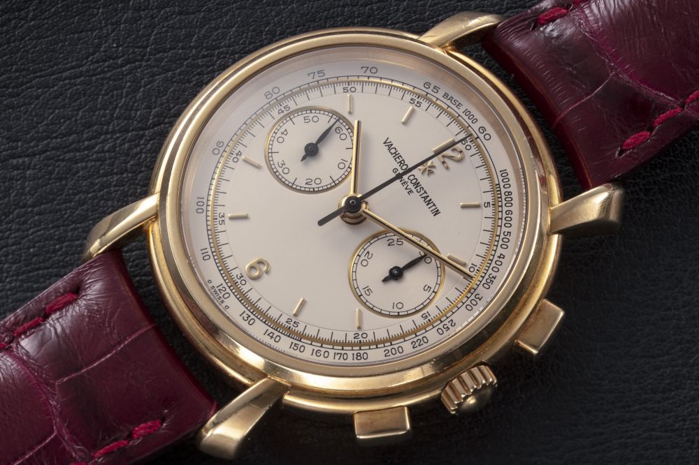 VACHERON CONSTANTIN, LES HISTORIQUES REF. 47101, A GOLD MANUAL-WINDING CHRONOGRAPH WRISTWATCH - CASE
