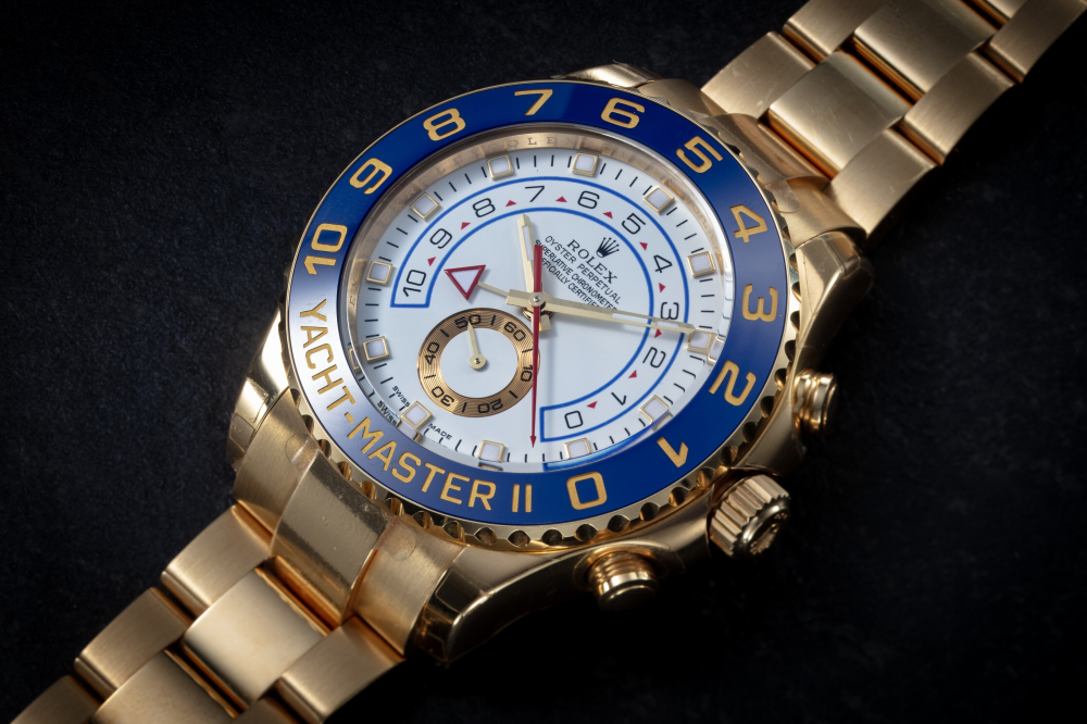 ROLEX, YACHT-MASTER II REF 116688, AN IMPRESSIVE GOLD AUTOMATIC SPORTS WRISTWATCH, CASE NUMBER: Z976'012 | Christie’s