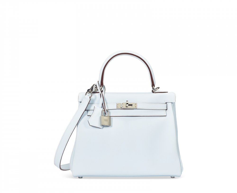 Hermes Kelly Colormatic 25 Swift Chai /Lime / Blue Brume / Cassis