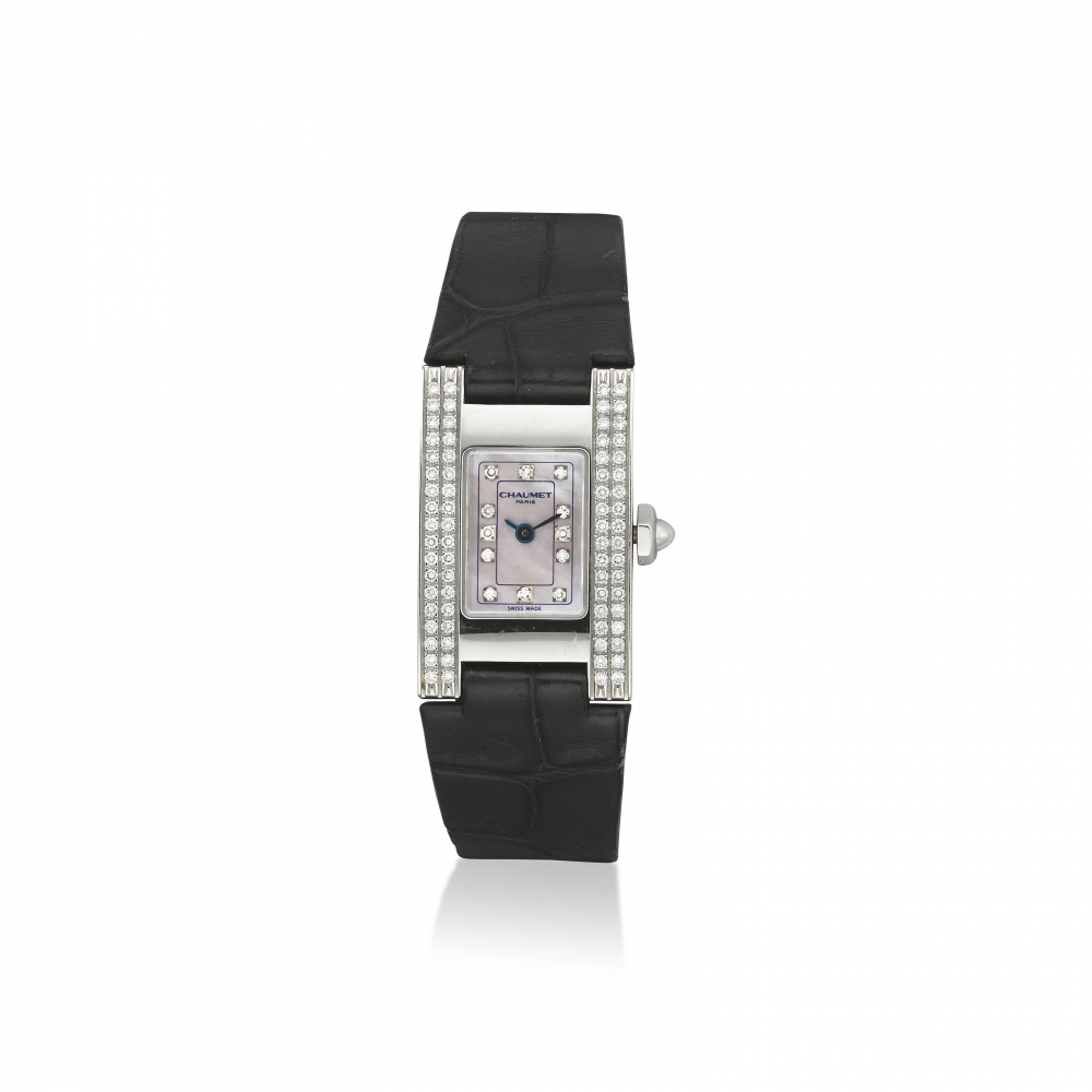 NO RESERVE - CHAUMET DIAMOND WRISTWATCH -