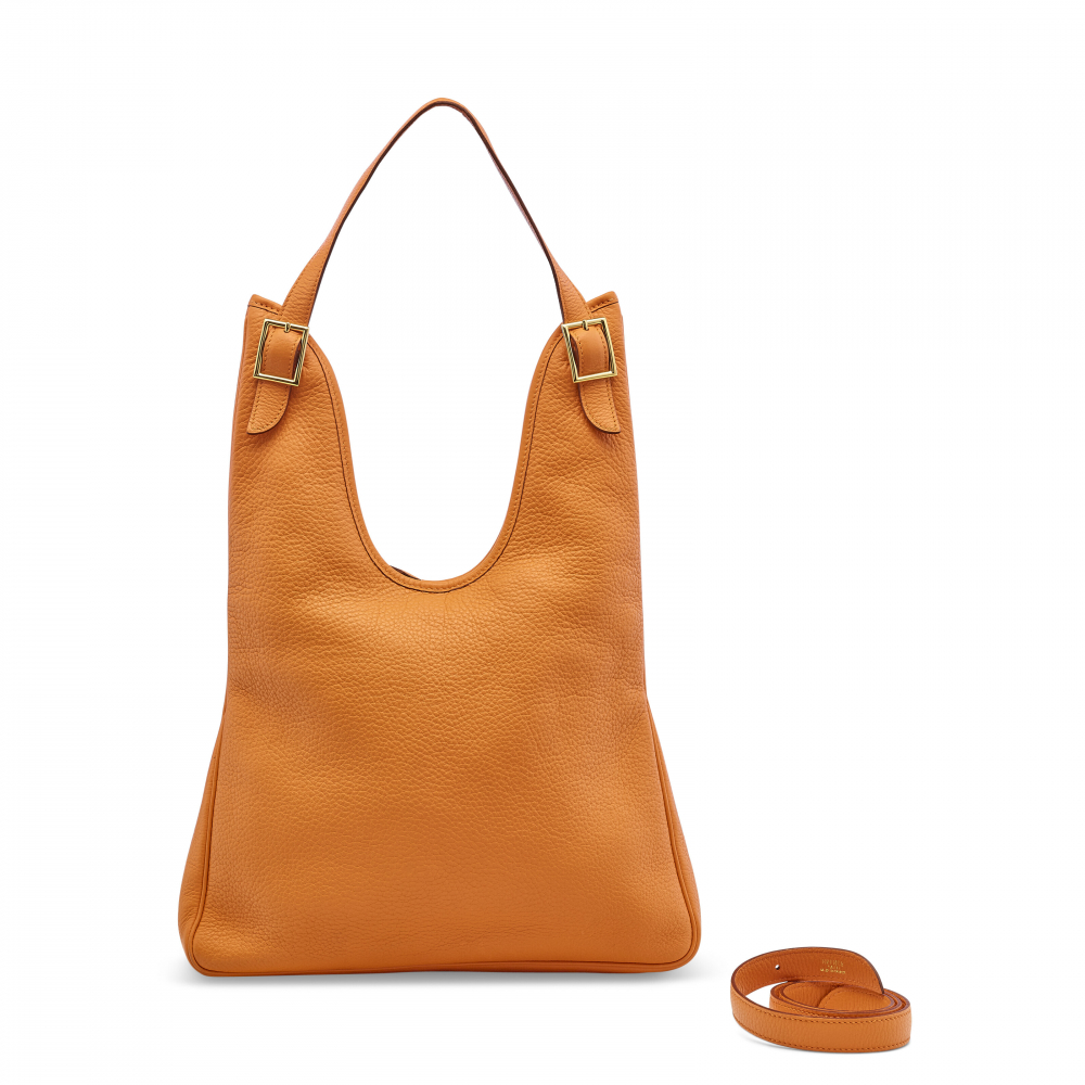 A POTIRON CLÉMENCE LEATHER MASSAI 32 WITH GOLD HARDWARE - HERMÈS