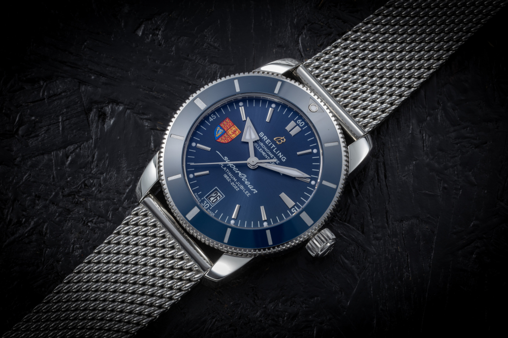 BREITLING, SUPEROCEAN HERITAGE B20 AUTOMATIC 42 'PLATINUM JUBILEE RaSP’, A LIMITED EDITION STEEL WRISTWATCH MADE FOR THE ROYALTY & SPECIALIST PROTECTION UNIT