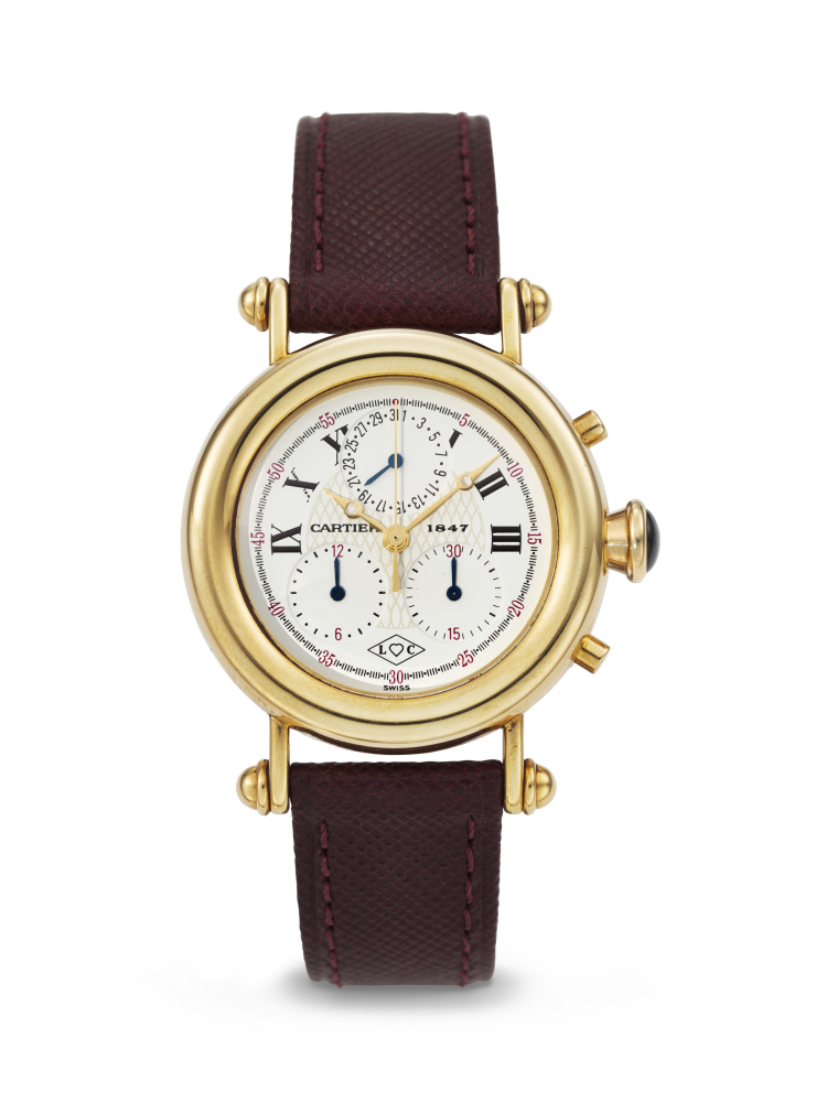 CARTIER, 150TH ANNIVERSARY, YELLOW GOLD QUARTZ CHRONOGRAPH 'DIABLO', REF. 14000