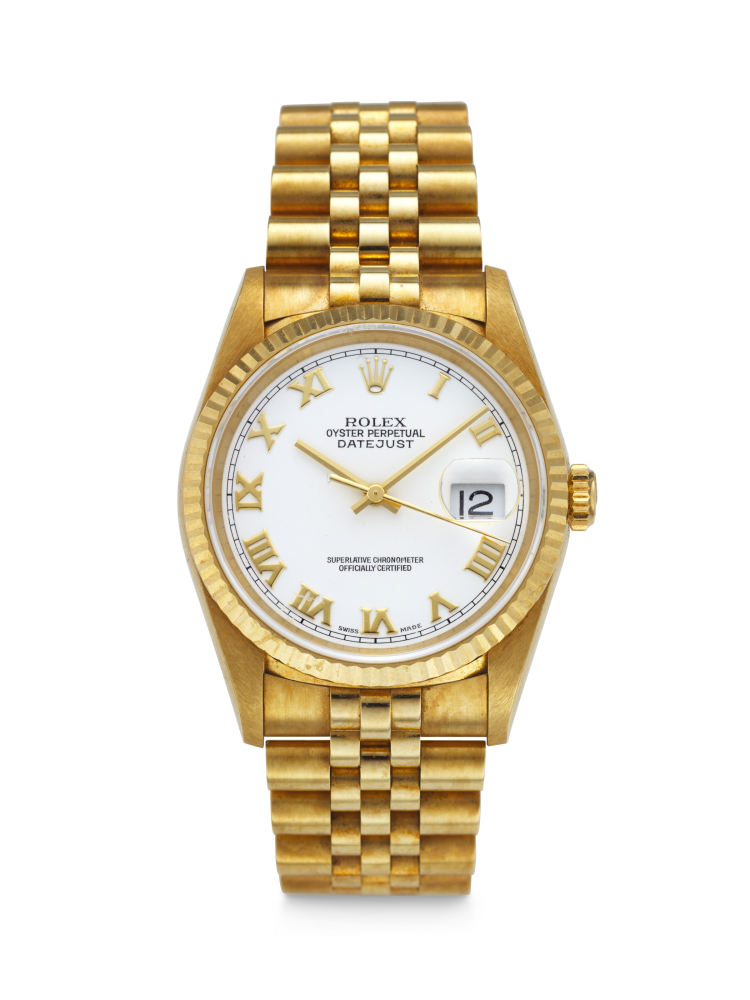 ROLEX, VERY WELL-PRESERVED YELLOW GOLD 'DATEJUST', REF. 16238