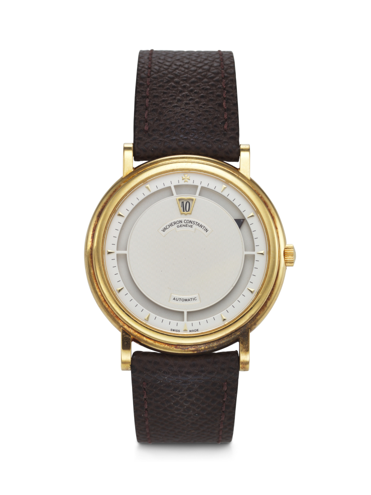 VACHERON CONSTANTIN, VERY RARE LIMITED EDITION YELLOW GOLD JUMP HOUR WRISTWATCH, REF. 43040