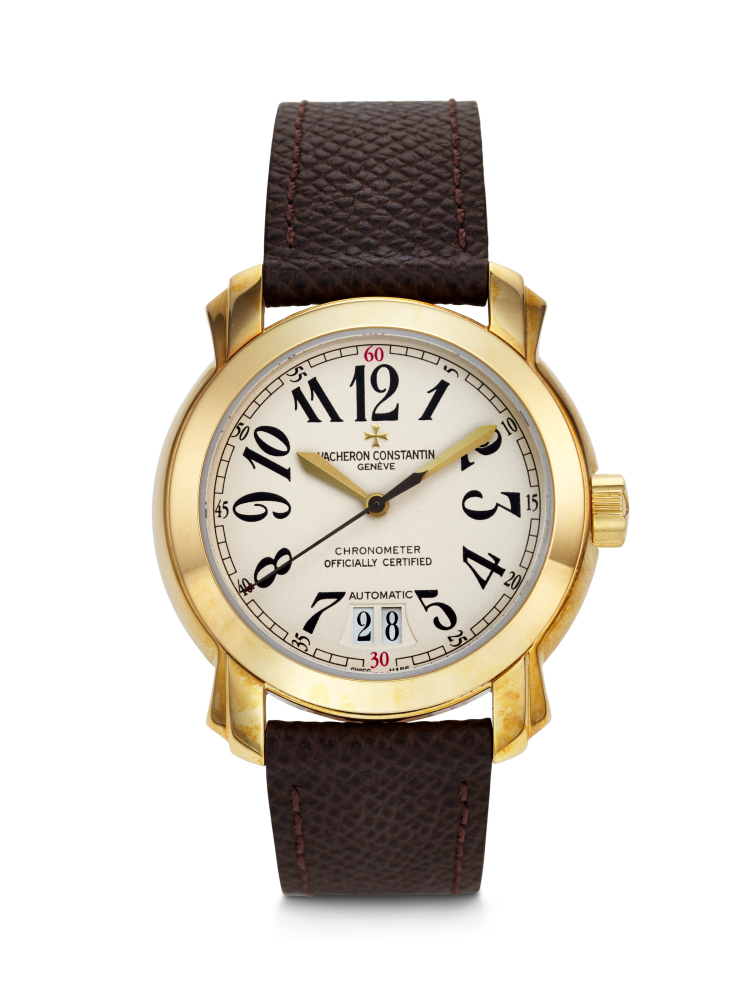 VACHERON CONSTANTIN, YELLOW GOLD 'MALTE' WITH OUTSIZED DATE, REF. 42015