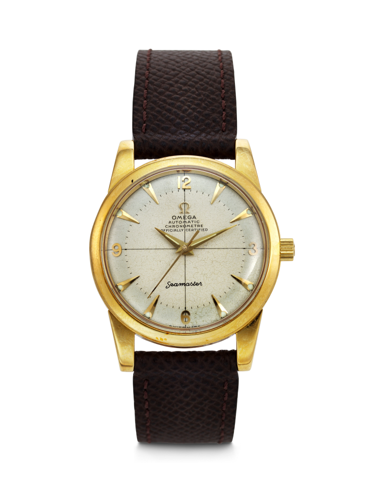 OMEGA, YELLOW GOLD 'SEAMASTER' WITH SWEEP CENTER SECONDS, REF. 2520