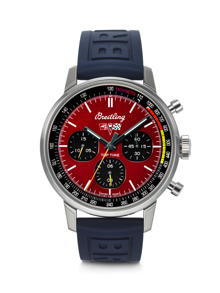 BREITLING, LIMITED EDITION STAINLESS STEEL CHRONOGRAPH 'TOP TIME CHEVROLET CORVETTE', REF. A25310