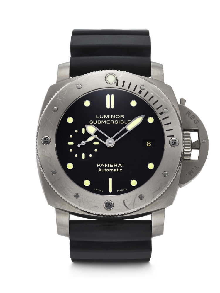 PANERAI, LIMITED EDITION TITANIUM 'LUMINOR SUBMERSIBLE 1950', REF. PAM000305