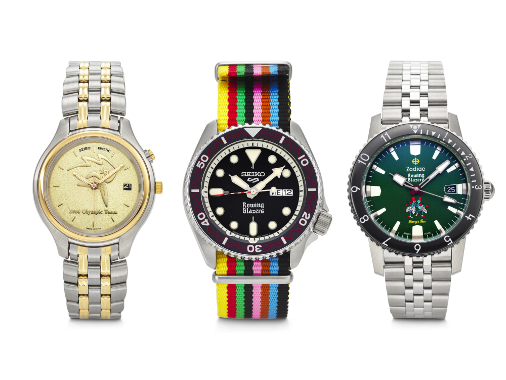 SEIKO AND ZODIAC, SET OF THREE LIMITED EDITION WRISTWATCHES