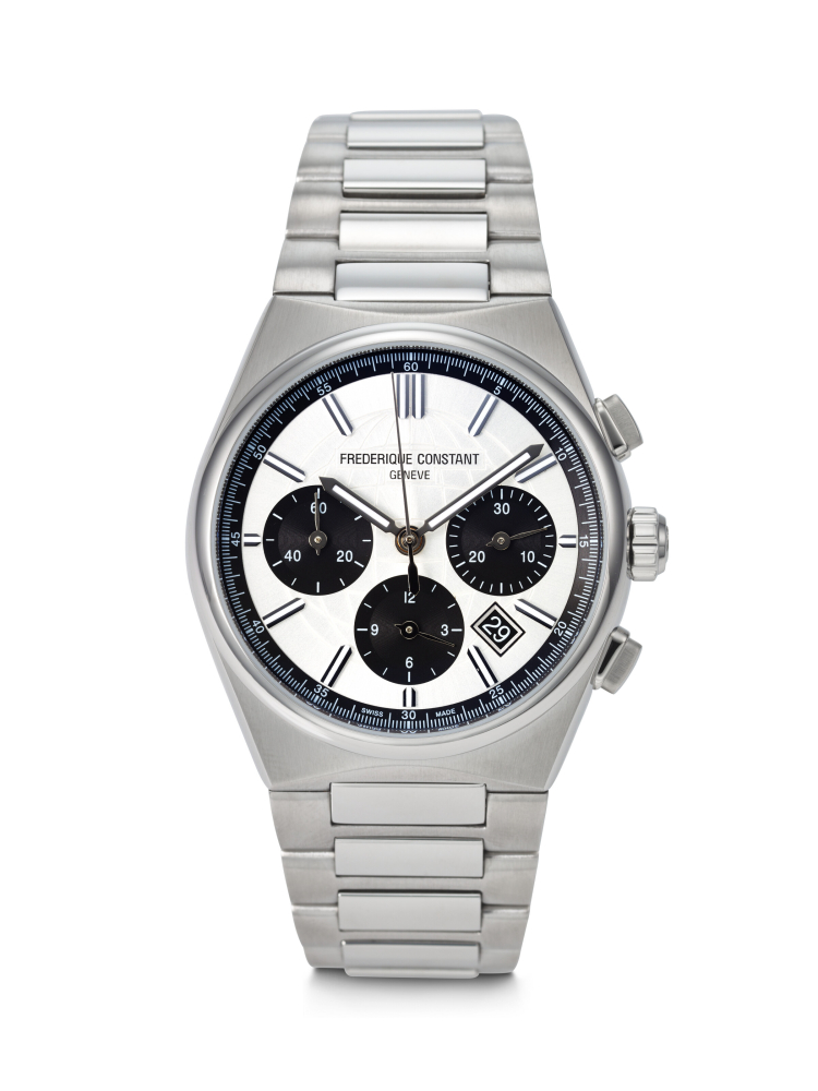 FREDERIQUE CONSTANT, LIMITED EDITION STAINLESS STEEL CHRONOGRAPH 'HIGHLIFE', REF. FC-391SB4NH6B