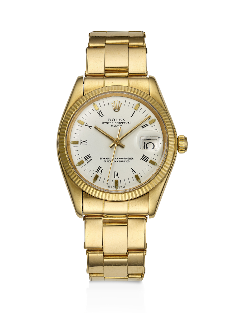 ROLEX, YELLOW GOLD 'OYSTER PERPETUAL DATE', REF. 1503
