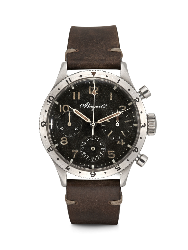 BREGUET. A STAINLESS STEEL FLYBACK CHRONOGRAPH WRISTWATCH