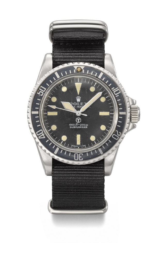 ROLEX. A VERY RARE AND IMPORTANT STAINLESS STEEL AUTOMATIC WRISTWATCH WITH SWEEP CENTRE SECONDS AND HACK FEATURE, MADE FOR THE BRITISH ROYAL NAVY