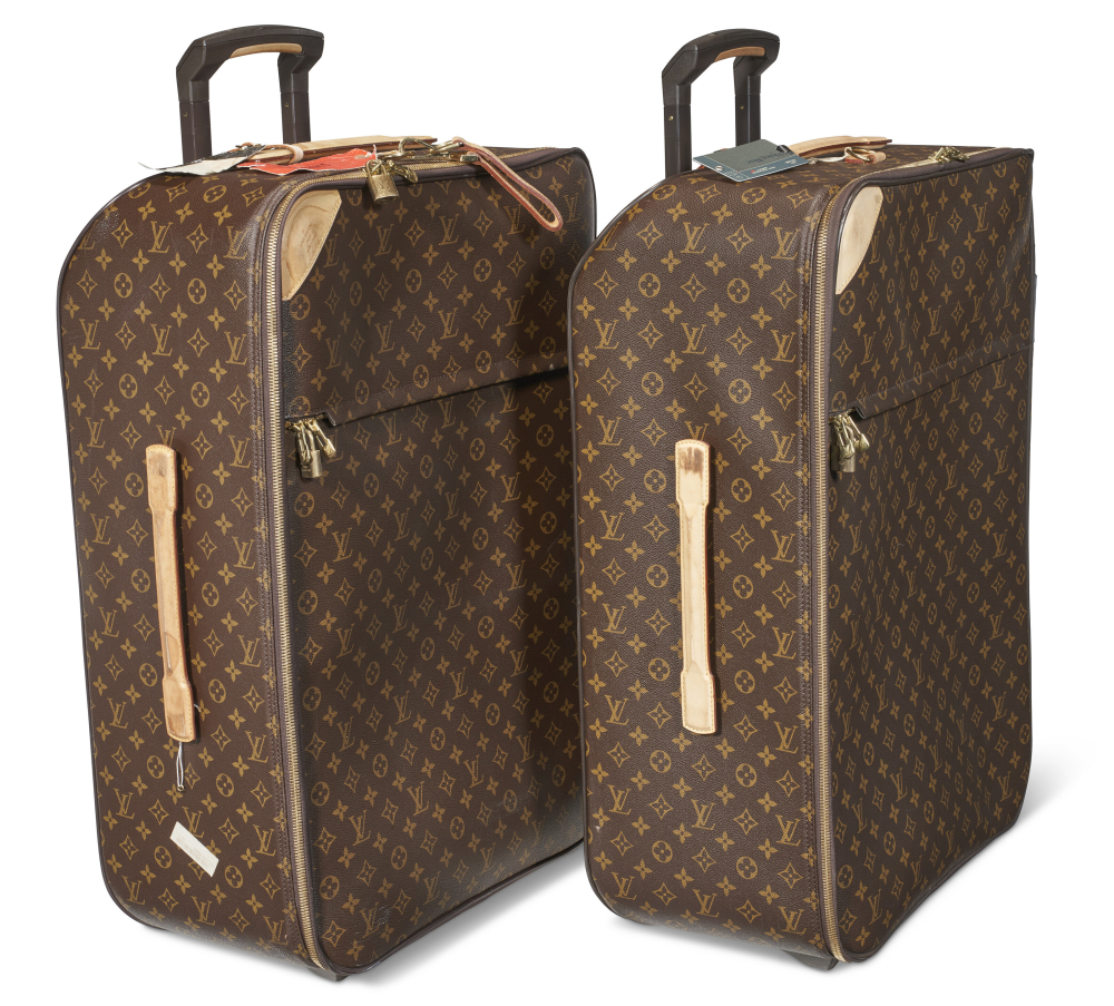 A PAIR OF BROWN MONOGRAM CANVAS PÉGASE 70 SUITCASES, LOUIS VUITTON, 2006