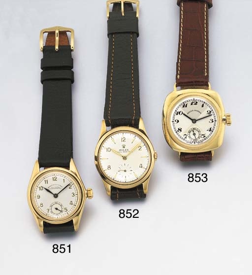 ROLEX. A 9K GOLD WRISTWATCH