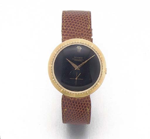 ROLEX: AN 18ct. GOLD WRISTWATCH.signed Rolex, Officially Certified Chronometer, Ref: 9522, circa 1965.