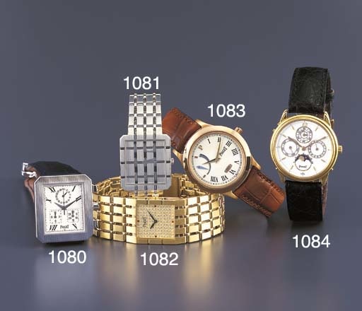 PIAGET. A LIMITED EDITION 18K GOLD WRISTWATCH WITH POWER RESERVE