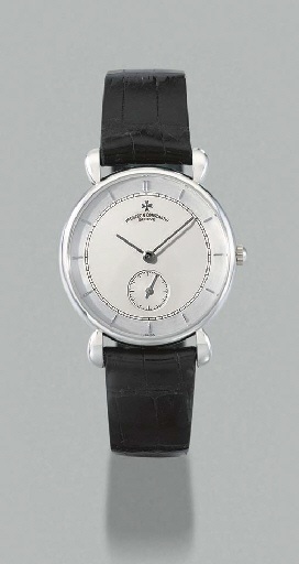 Vacheron & Constantin. A fine limited edition platinum wristwatch with two tone dial