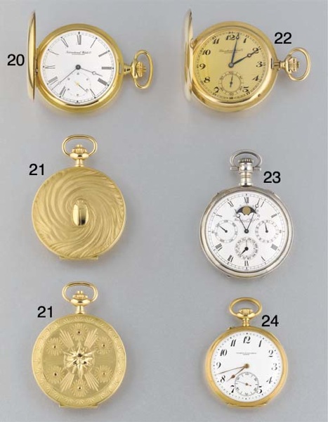 International Watch Co: An 18ct. gold keyless hunter pocketwatch.signed International Watch Co, case no. 2272149, ref. 5409, 1990's