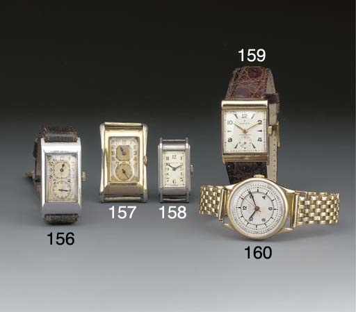 ROLEX: A SMALL STAINLESS STEEL RECTANGULAR WRISTWATCH.signed Rolex, ref. 1785, case no. 010425 ca. 1935.