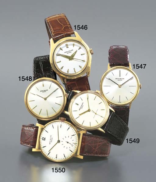 PATEK PHILIPPE. AN 18K GOLD WRISTWATCH WITH UNUSUAL LUGS