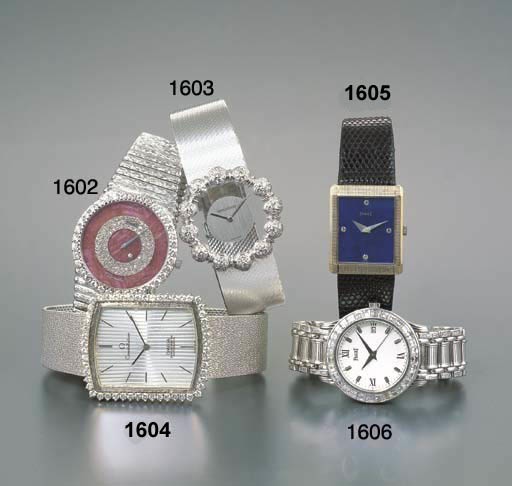 PIAGET. AN 18K WHITE GOLD AND DIAMOND-SET SELF-WINDING MYSTERY WATCH WITH BRACELET