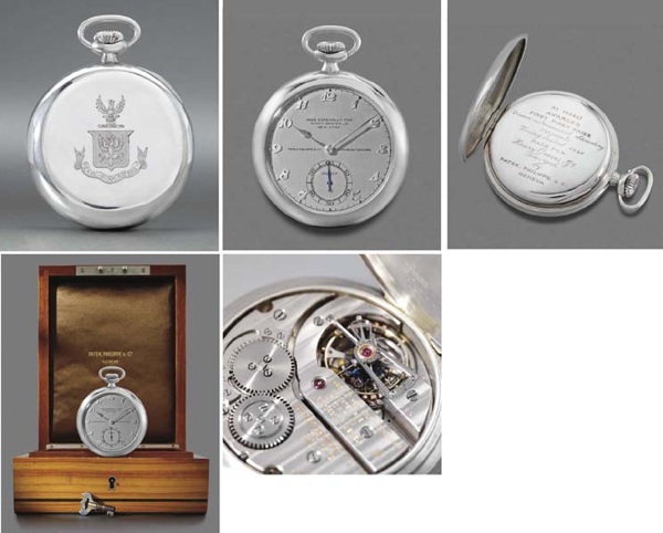 Patek Philippe. An exceptional, unique and historically important platinum openface one minute tourbillon watch with Guillaume balance and Bulletin d'Observatoire