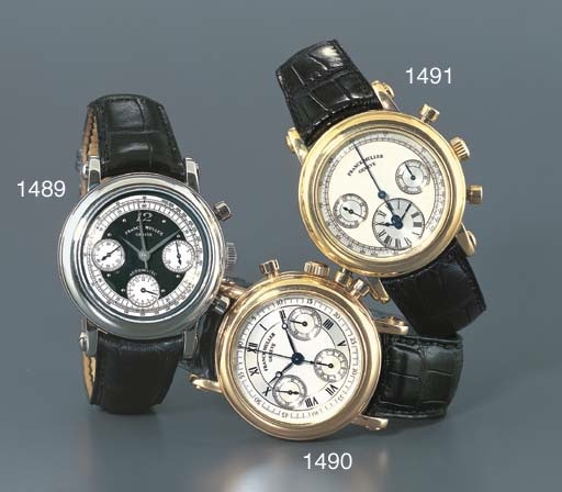 FRANCK MULLER. AN 18K WHITE GOLD SELF-WINDING CHRONOGRAPH WRISTWATCH
