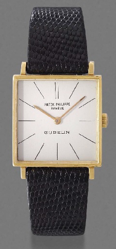 Patek Philippe. An 18K gold square wristwatch