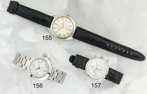 International Watch Co. A stainless steel automatic water resistant calendar wristwatch