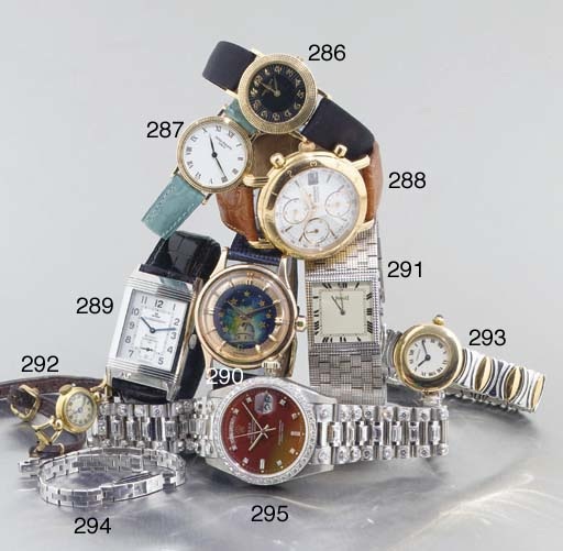 Rolex. A ladies 18ct gold wristwatch and Rolex souvenir spoon